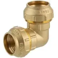 Угольник латунный для труб ПНД 32x32 ZEISSLER (20/2)