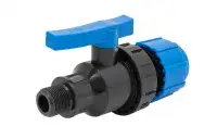 Кран шаровой ПНД d 25×3/4" нар. (30/5) ТПК-АКВА
