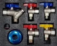 Набор кранов для газового котла 1/2" x 3/4" TIM (1)