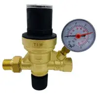 Клапан 1/2" автоматической подпитки с манометром TIM (20/1)