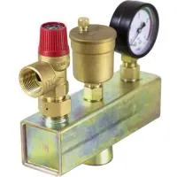 Группа безопасности КВ из квадратной трубкой для котла 1" - 3 бар TIM (8/1)