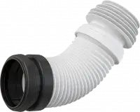 Гофра для унитаза Ø подкл. 90×100/120 мм (рег. длина 230–450 мм), ПП AlcaPLAST(1)