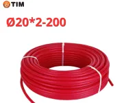 Сшитый полиэтилен PEX-b, Ø20 * 2.0 красный TIM (200)