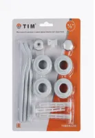 Набор для радиатора 1/2" с 3 кронштейнам - 13 пр. TIM (20/1)
