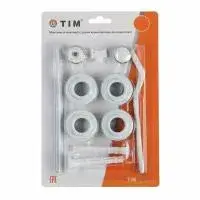 Набор для радиатора 1/2" с 2 кронштейнам - 11 пр. TIM (20/1)