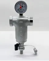 Фильтр промывной с манометром и магнитной вставкой 1/2" г/г (300 мкм) ZEISSLER (12/1)