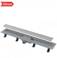 Трап 950 мм с решеткой серии 19 (под плитку пластик) AlcaPLAST(1)