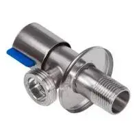 Кран угловой керамический 1/2" × 1/2" с отражателем TIM (60/1)