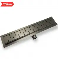 Трап душевой 700x70 (защита от запаха: сухой + гидрозатвор) цветной матовый TIM (4/1)
