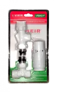 Комплект терморегулирующий осевой 1/2" (25/5шт) Белый