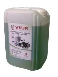 Теплоноситель для отопления -30C ЗЕЛЕНЫЙ - 10Л "VIEIR"