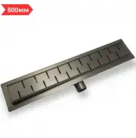 Трап душевой 800x70 (защита от запаха: сухой + гидрозатвор) цветной матовый TIM (4/1)
