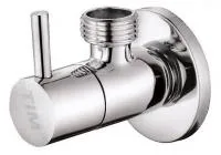 Кран угловой 1/2" × 1/2" с отражателем хром (круглый) TIM (50/1)