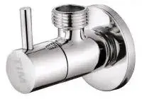 Кран угловой 1/2" × 1/2" с отражателем хром (круглый) TIM (50/1)