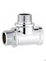 Тройник 1/2" * 1/2" * 1/2" г/ш/ш хром TIM (80/20/1)