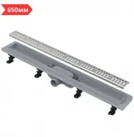 Трап 650 мм с решеткой серии 10 (пластик) AlcaPLAST (1)