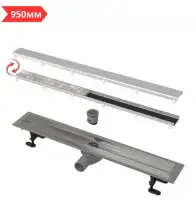 Трап 950 мм DOUBLE под плитку AlcaPLAST (1)