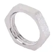 Контргайка без бортика никелированная 1/2 (ZEISSLER) (800/10)