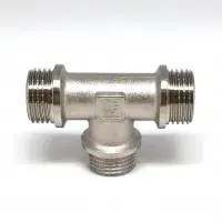 Тройник никелированный 1* 1* 1 ш/ш/ш (ZEISSLER) (30/5)