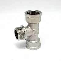 Тройник никелированный 3/4* 3/4* 3/4 г/ш/г (ZEISSLER) (40/5)