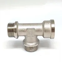 Тройник никелированный 3/4* 3/4* 3/4 ш/ш/г (ZEISSLER) (40/5)