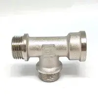 Тройник никелированный 3/4* 3/4* 3/4 ш/ш/г (ZEISSLER) (40/5)