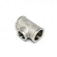 Тройник никелированный 3/4* 1/2* 3/4 г/г/г (ZEISSLER) (70/10)