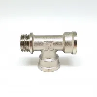 Тройник никелированный 1/2 *1/2* 1/2 г/г/ш (ZEISSLER) (80/10)