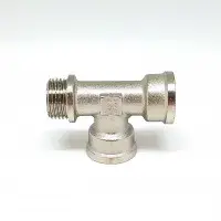 Тройник никелированный 1/2 *1/2* 1/2 г/г/ш (ZEISSLER) (80/10)