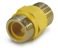 Ниппель газовый 1/2"х3/4 ш/ш (диэлектрическая вставка) TIM (100/5)