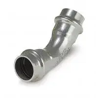 Угол Двухраструбный 18*18 45° из нержавеющей стали (ZEISSLER) (100/5)